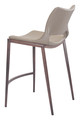 Ace Brown & Walnut (Set of 2) Steel and Polyurethane Counter Stool