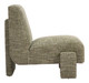 Orleen Checker Green Rubberwood and Polyester Accent Chair