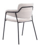 Marcel Cream (Set of 2) Steel and Polyester Dining Chair