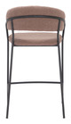 Josephine Brown (Set of 2) Steel and Polyester Counter Stool