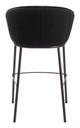 Essen Black & Bronze Steel and Polyester Barstool