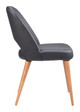 Leith Black (Set of 2) Ash Wood and Steel Dining Chair