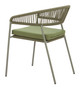 Skye Green (Set of 2) Steel and Olefin Dining Chair for Outdoor Use