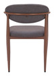 Zens Truffle Gray (Set of 2) Steel and Polyester Dining Chair