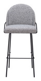 Jambi Black & White (Set of 2) Steel and Polyester Barstool