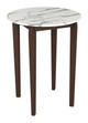 Vernon White Rubberwood Round Bar Table