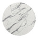Vernon White Rubberwood Round Bar Table