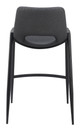 Desi Black (Set of 2) Steel and Polyurethane Counter Stool