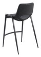 Desi Black (Set of 2) Steel and Polyurethane Counter Stool