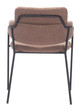 Marcel Brown (Set of 2) Steel and Polyester Dining Chair