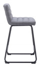 Pago Gray (Set of 2) Steel and Polyester Counter Stool