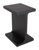 Bama Black Mango Wood Rectangular Side Table