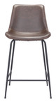 Byron Brown Steel and Polyurethane Counter Stool