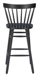 Tyce Black (Set of 2) Rubberwood Barstool