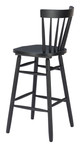 Tyce Black (Set of 2) Rubberwood Barstool