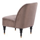 Bintulu Taupe Rubberwood and Steel Accent Chair