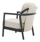 Rein Beige Aluminum and Olefin Accent Chair for Outdoor Use