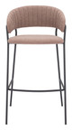 Josephine Brown (Set of 2) Steel and Polyester Barstool