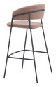 Josephine Brown (Set of 2) Steel and Polyester Barstool