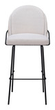 Jambi Ivory (Set of 2) Steel and Polyester Barstool