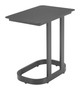 Friss Black Aluminum Rectangular End Table for Outdoor Use