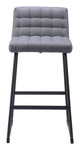 Pago Gray (Set of 2) Steel and Polyester Barstool
