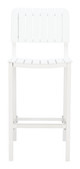 Kayu White Aluminum Stackable Barstool for Outdoor Use