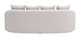 Sunny Beige Aluminum and Olefin Sofa for Outdoor Use