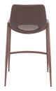 Desi Brown & Walnut (Set of 2) Steel and Polyurethane Counter Stool