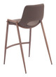 Desi Brown & Walnut (Set of 2) Steel and Polyurethane Counter Stool