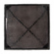 Cloe Black Sand Cast Glass and Aluminum Square Side Table