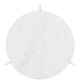 Barmas White & Silver Natural Marble and Aluminum Side Table