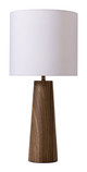 Woonari Brown Steel Solar Table Lamp with USB Port