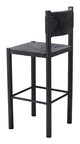 Iska Black (Set of 2) Aluminum Barstool for Outdoor Use