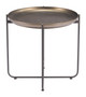 Bronson Bronze Steel Round Side Table