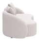 Sunny Beige Aluminum and Olefin Loveseat for Outdoor Use