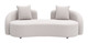Sunny Beige Aluminum and Olefin Loveseat for Outdoor Use