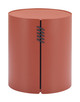 Bayu Brown Aluminum Round Side Table for Outdoor Use