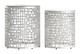 Reden Silver Glass and Aluminum Round Side Table Set
