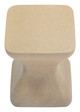 Mura Taupe Poly Cement Square Side Table for Outdoor Use