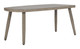 Foret Brown Aluminum Rectangular Coffee Table for Outdoor Use