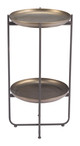 Bronson Bronze Steel Round Accent Table