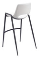 Desi White (Set of 2) Steel and Polyurethane Barstool