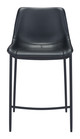 Magnus Black (Set of 2) Steel and Polyurethane Barstool