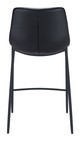 Magnus Black (Set of 2) Steel and Polyurethane Barstool