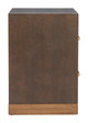 Sivar Espresso Fir Wood Rectangular Side Table
