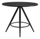 Dinos Black Steel Round Dining Table