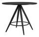 Dinos Black Steel Round Dining Table