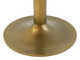 Fullerton White & Gold Natural Marble and Aluminum Dining Table