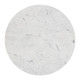 Fullerton White & Gold Natural Marble and Aluminum Dining Table
